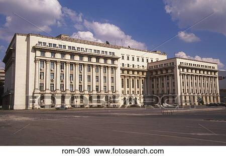Stock Image - Central Committee Building Romania. Fotosearch