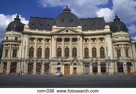 Stock Photo - Central University Library Romania. Fotosearch