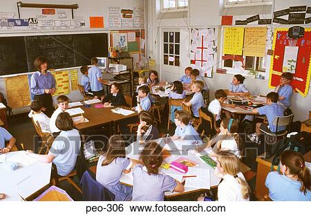 Stock Photograph - Children in Welsh Language Class. Fotosearch