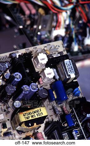 Circuit Board with Components View Large Photo Image Stock Photo - Circuit Board with Components. Fotosearch