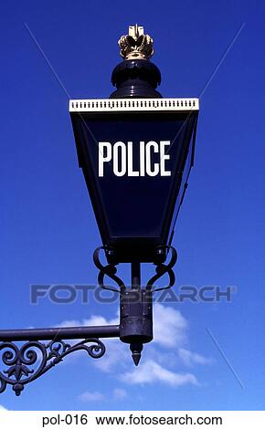 Close Up of Blue Lamp on Police Station Wall UK View Large Photo Image Stock Photograph - Close Up of Blue Lamp on Police Station Wall UK. Fotosearch