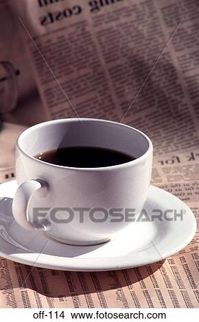 Coffee Cup on Financial Times View Large Photo Image Picture - Coffee Cup on Financial Times. Fotosearch