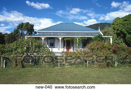 Colonial House in Rural New Zealand View Large Photo Image Stock Image - Colonial House in Rural New Zealand. Fotosearch