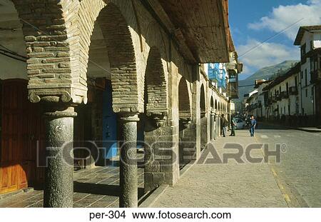 Colonnade Cuzco Peru View Large Photo Image Picture - Colonnade Cuzco Peru. Fotosearch