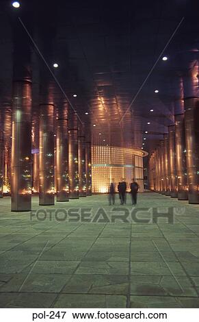 Stock Photo - Colonnade in the Banco de Credito Lima Peru. Fotosearch