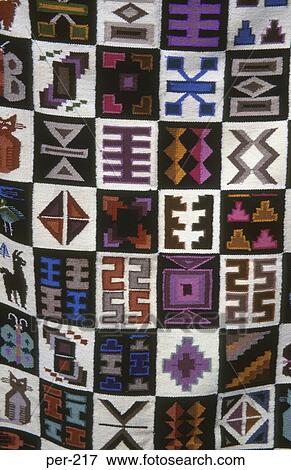 Colorful Peruvian Textile View Large Photo Image Stock Photo - Colorful Peruvian Textile. Fotosearch