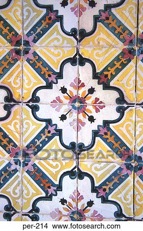 Colourful Peruvian Tiles View Large Photo Image Picture - Colourful Peruvian Tiles. Fotosearch