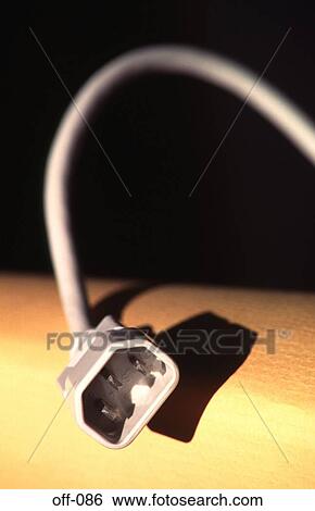 Computer Power Cable against Yellow Background View Large Photo Image Stock Photograph - Computer Power Cable against Yellow Background. Fotosearch