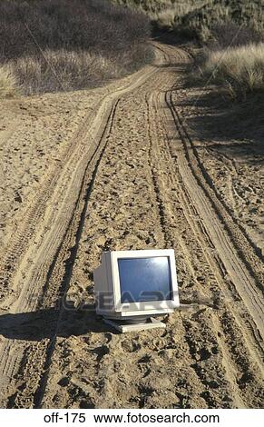 Computer Screen on Sand Track View Large Photo Image Stock Photography - Computer Screen on Sand Track. Fotosearch