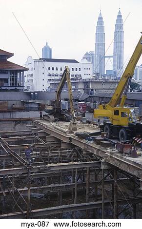 Construction Work Kuala Lumpur Malaysia View Large Photo Image Stock Photo - Construction Work Kuala Lumpur Malaysia. Fotosearch