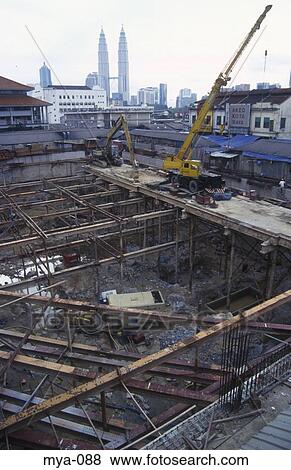 Construction Work Kuala Lumpur Malaysia View Large Photo Image Stock Photo - Construction Work Kuala Lumpur Malaysia. Fotosearch