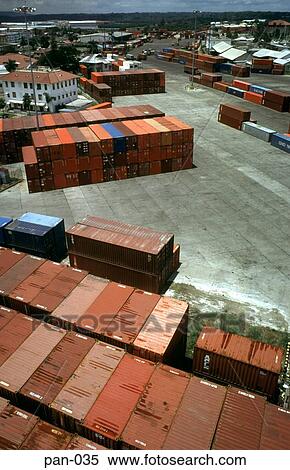 Container Park Colon Panama View Large Photo Image Stock Photography - Container Park Colon Panama. Fotosearch