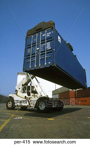 Stock Photography - Container Transporter Lima Peru. Fotosearch