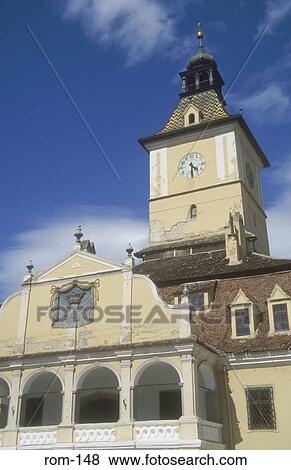 Council House Piata Sfatuli Brasov Romania View Large Photo Image Stock Photo - Council House Piata Sfatuli Brasov Romania. Fotosearch