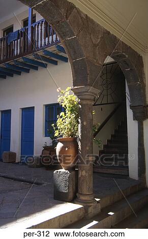 Courtyard in Plaza de Amas Cuzco Peru View Large Photo Image Stock Image - Courtyard in Plaza de Amas Cuzco Peru. Fotosearch