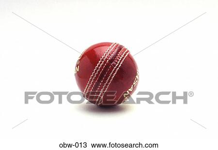 Stock Image - Cricket Ball. Fotosearch