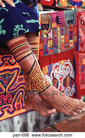 Decorated Legs of Cuna Indian Woman Panama View Large Photo Image Stock Photograph - Decorated Legs of Cuna Indian Woman Panama. Fotosearch