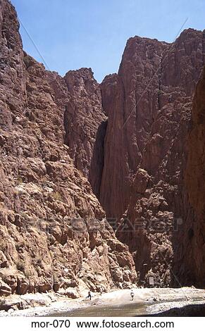 Deep River Gorge Todra Morocco View Large Photo Image Stock Image - Deep River Gorge Todra Morocco. Fotosearch
