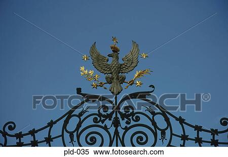 Stock Photography - Detail of Entrance Gate to University Warsaw Poland. Fotosearch