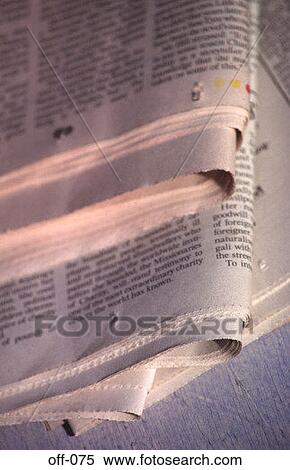 Detail of Folded Newspaper View Large Photo Image Stock Photography - Detail of Folded Newspaper. Fotosearch