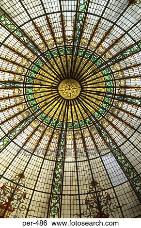 Detail of the Glass Dome in the Hotel Bolivar Lima Peru View Large Photo Image Stock Photograph - Detail of the Glass Dome in the Hotel Bolivar Lima Peru. Fotosearch