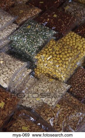 Stock Photo - Display of Packaged Goods Little India Kuala Lumpur Malaysia. Fotosearch
