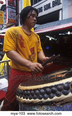 Drummer China Town Kuala Lumpur Malaysia View Large Photo Image Stock Image - Drummer China Town Kuala Lumpur Malaysia. Fotosearch