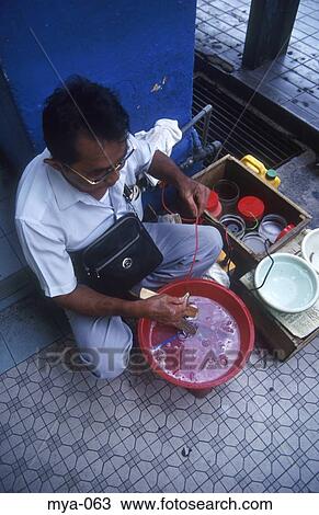 Stock Image - Electroplating Little India Kuala Lumpur Malaysia. Fotosearch