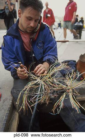 Engineer Working on Cables Krakow Poland View Large Photo Image Stock Photo - Engineer Working on Cables Krakow Poland. Fotosearch