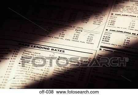 Financial Pages of a Newspaper View Large Photo Image Stock Photo - Financial Pages of a Newspaper. Fotosearch