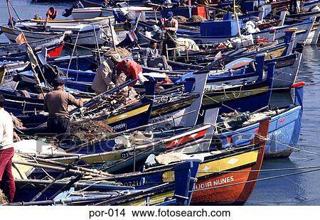 Fishermen Preparing Boats near Lisbon Portugal View Large Photo Image Picture - Fishermen Preparing Boats near Lisbon Portugal. Fotosearch