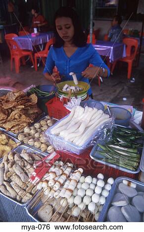 Stock Photograph - Food Stall Little India Kuala Lumpur Malaysia. Fotosearch