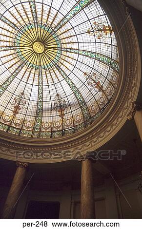 Glass Dome in the Hotel Bolivar Lima Peru View Large Photo Image Stock Photo - Glass Dome in the Hotel Bolivar Lima Peru. Fotosearch