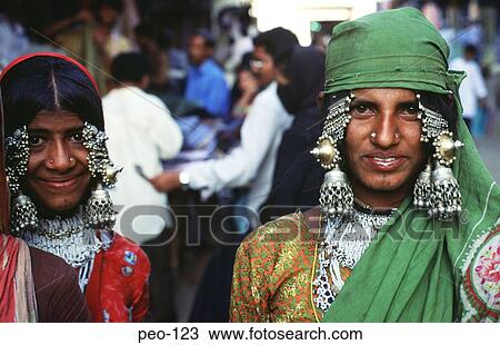 Stock Image - Goan Hill Tribe Women Smiling. Fotosearch
