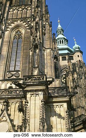 Gothic Stonework of St Vitus Cathedral Prague View Large Photo Image Stock Photograph - Gothic Stonework of St Vitus Cathedral Prague. Fotosearch