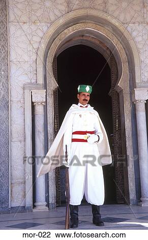 Guard in White Arabian Uniform at Tomb Morocco View Large Photo Image Stock Image - Guard in White Arabian Uniform at Tomb Morocco. Fotosearch