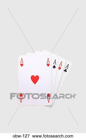 Stock Photo - Hand of Four Aces. Fotosearch