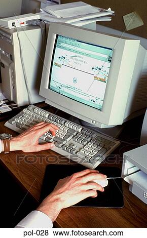 Hands on Computer Keyboard and Mouse View Large Photo Image Stock Photo - Hands on Computer Keyboard and Mouse. Fotosearch