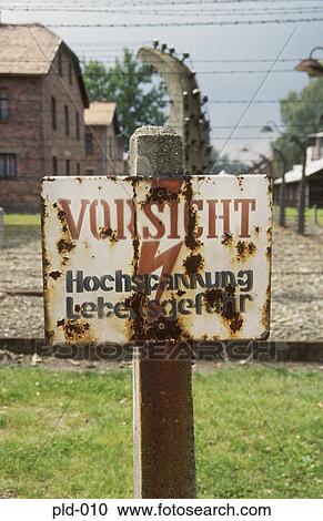 High Voltage Warning Sign Auschwitz Poland View Large Photo Image Stock Image - High Voltage Warning Sign Auschwitz Poland. Fotosearch