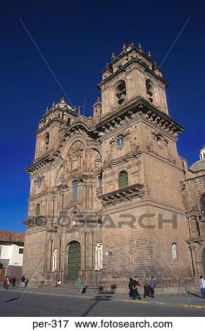 Iglesia de la Compania de Jesus Cuzco Peru View Large Photo Image Stock Photo - Iglesia de la Compania de Jesus Cuzco Peru. Fotosearch