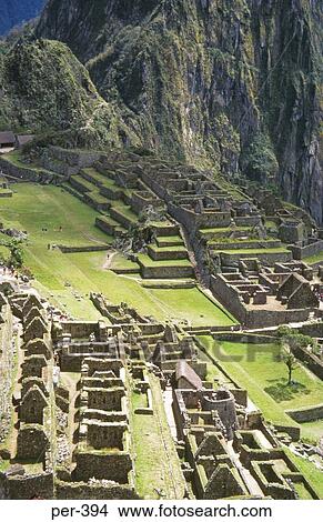 Incan Ruins at Machu Picchu Peru View Large Photo Image Picture - Incan Ruins at Machu Picchu Peru. Fotosearch