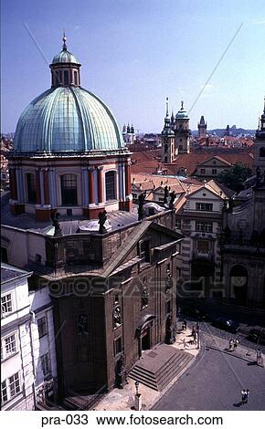 Stock Image - Jesuit College Church Old Town Prague. Fotosearch