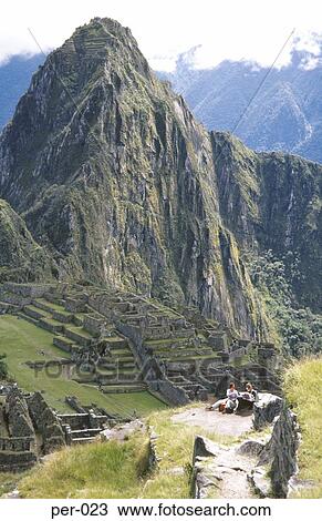 Stock Image - Machu Picchu Peru South America. Fotosearch