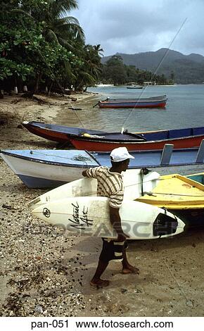 Man Carrying Surfboards to a Boat Isla Grande Panama View Large Photo Image Stock Image - Man Carrying Surfboards to a Boat Isla Grande Panama. Fotosearch