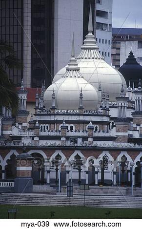 Masjid Jamek Mosque Kuala Lumpur Malaysia View Large Photo Image Stock Photo - Masjid Jamek Mosque Kuala Lumpur Malaysia. Fotosearch