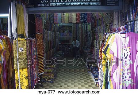 Stock Photo - Material Shop Little India Kuala Lumpur Malaysia. Fotosearch
