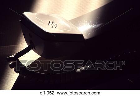 Stock Image - Modern Telephone Handset Mouthpiece. Fotosearch