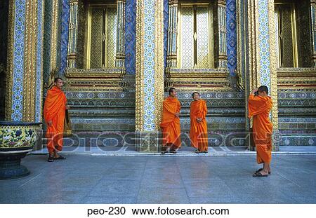 Monks in Orange Robes Taking Photos Thailand View Large Photo Image Stock Image - Monks in Orange Robes Taking Photos Thailand. Fotosearch