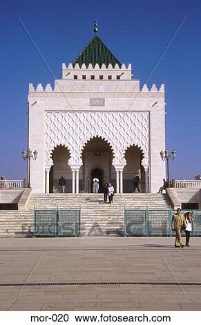 Moorish Mausoleum of Mohammed V Morocco View Large Photo Image Stock Image - Moorish Mausoleum of Mohammed V Morocco. Fotosearch