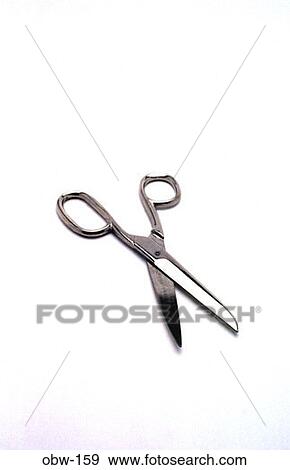 Stock Photo - Oblique View of Pair of Scissors. Fotosearch